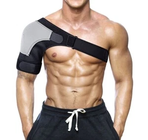 Shoulder Support Arthritis Cuff Injury Pain Relief Brace Adjustable Belt Straps - Picture 1 of 8