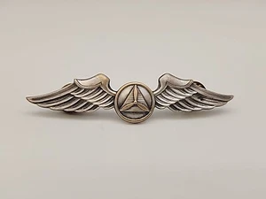 WWII US Civil Air Patrol 3" Sterling Wing Pin Back by Gemsco NY - Picture 1 of 7