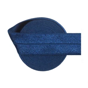 Fold Over Elastic Band Shiny FOE 1" 25mm Dress DIY Sewing Trim 50 100 Yard Spool - Picture 1 of 65