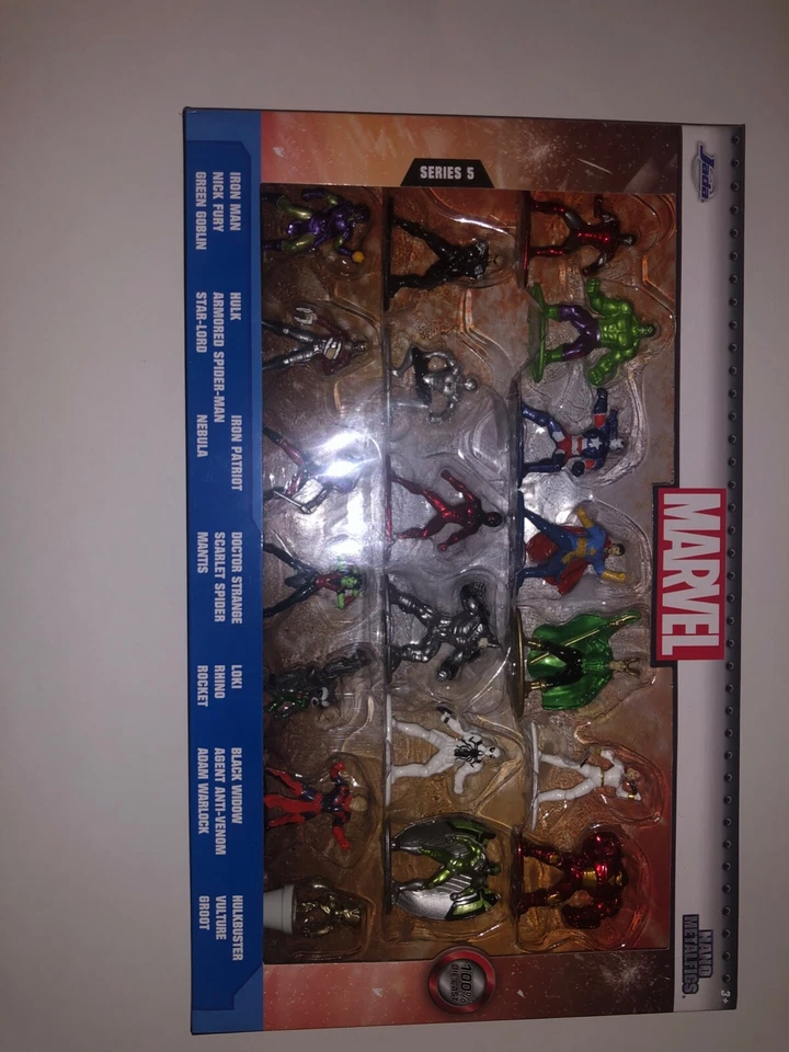 Paquete de 20 figuras coleccionables fundidas a presión de Jada Toys Marvel nano figuras de metal onda 5 Foto 1 de 4