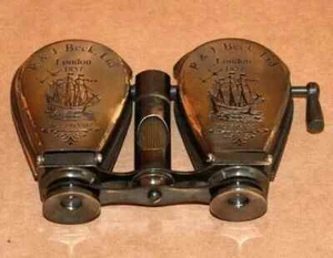 Antique Maritime Brass Monocular Binocular Vintage Nautical spyglass Monocular - Picture 1 of 4
