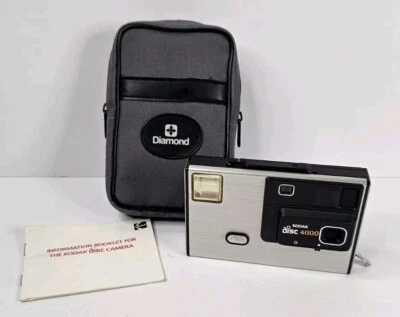 Vintage Eastman Kodak Disc 4000 Camera with Case & Booklets - Image 1 of 4