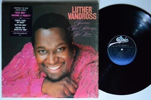 LUTHER VANDROSS Forever, For Always, For Love EPIC LP VG++ SHRINK 1st press - Picture 1 of 2