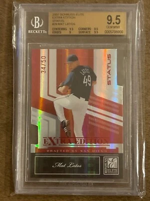 Mat Latos 2007 Donruss Elite Edición Extra Estado Di-Cut 34/50 Mat Latos #29 Foto 1 de 2