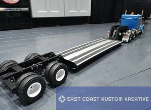 Premium kit version. Tamiya truck / lorry 1/14 Lowboy Semi trailer 3D printed. - Picture 1 of 8