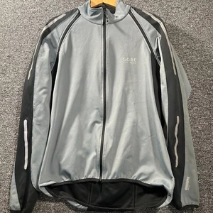 Gore Bike Wear Cycling Jacket Windstopper Mens XL Zip Off Arms Grey - Picture 1 of 12