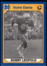 1990 Collegiate Collection Notre Dame #77 Bobby Leopold NM-MT