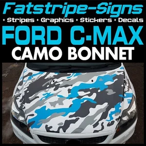 para adaptarse a FORD C-MAX CAPÓ CAMUFLADO RAYAS GRÁFICAS CALCOMANÍAS ZETEC TITANIO - Imagen 1 de 2