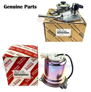 Genuine LandCruiser VDJ79 1VD 4.5 Diesel V8 Fuel Filter Case w Primer Pump Cap - Picture 1 of 8