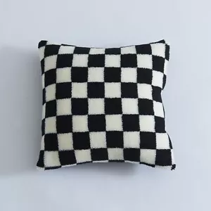 Schachbrettmuster Dekorative Kissenbezug Kissenhülle Checkerboard Cushion Cover - Bild 1 von 34