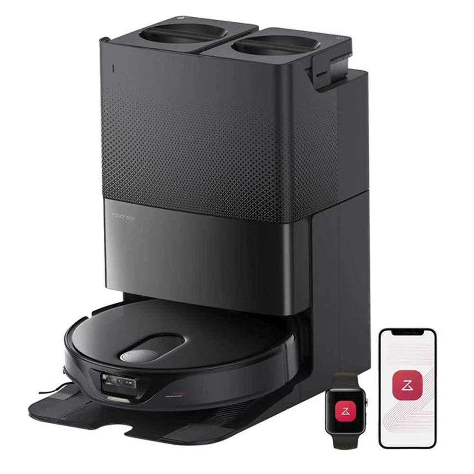 QRSM52-00 Roborock Qrevo Slim schwarz inkl. Multifunktions-Dockingstation 3. D