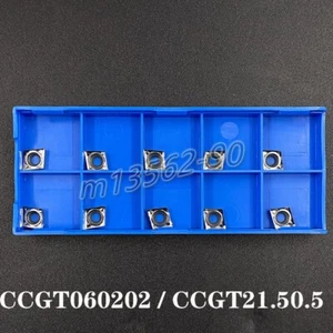 10PCS CCGT060202-AK N01 CCGT 21.50.5-AK N01 Carbide Turning Insert for Aluminum - Picture 1 of 5