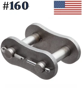 #160 Rollenkettenverbindung / Hauptglied 2er Pack Expressversand am selben Tag - Bild 1 von 1