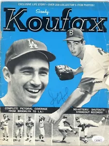 SANDY KOUFAX Los Angeles Dodgers SIGNED AUTO Collector Magazine w/ JSA COA - Picture 1 of 1
