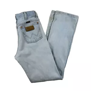 Wrangler Jeans Mens 29x33 936GBH Slim Fit Cowboy Cut Light Wash Distressed - Picture 1 of 17