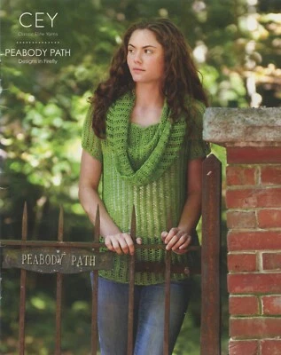 CEY Peabody Path: Designs in Firefly - Classic Elite Knitting Pattern Book 9174 - Image 1 of 4