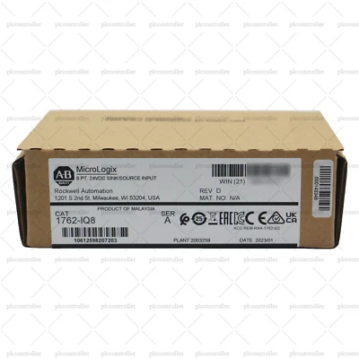New Allen-Bradley 1762-IQ8 MicroLogix 8 Point Digital Input Module