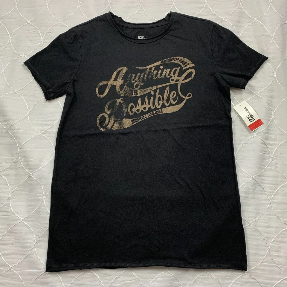 Epic Threads Boys Camiseta Talla XL (20) Negro Gráfico Manga Corta Crew Informal Foto 1 de 2