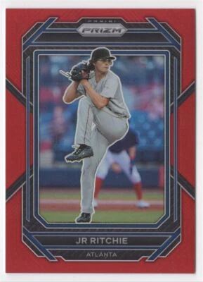 2023 Panini Prizm RED JR Ritchie /199 Atlanta Braves #9 - Image 1 of 2