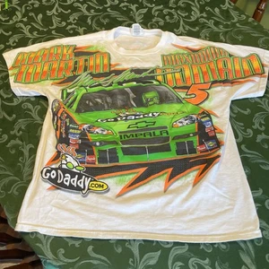 Rare 2010 Nascar Graphic Tee Mark Martin GoDaddy Chevy Impala AOP All Over Print - Picture 1 of 10