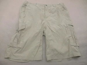 Columbia Size 34x12 Mens Beige Sun Protection Pocket Outdoor Hiking Shorts 640 - Picture 1 of 8