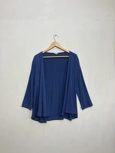 Cárdigan para mujer Kettlewell talla L grande azul cascada abierta ligero - Imagen 1 de 8