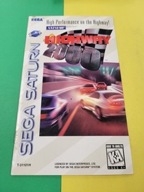 Highway 2000 Sega Saturn Manual Only 