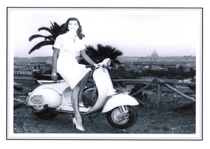 #195 Stampa 29,6 CM. x 20,9 Cm. Piaggio Vespa - Picture 1 of 1