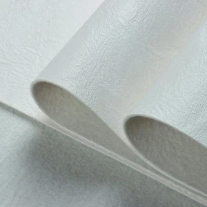 Vinyl Faux Leather Upholstery Fabric, Soft Textured Surface Solid, Marine Vin... - Picture 1 of 2