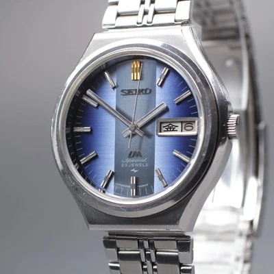 Vintage 1972 [N MINT] SEIKO Lord Matic Special 5206-6090 Blue Men AT Watch U503 - Image 1 of 4