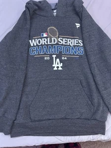Los Angeles Dodgers 2024 World Series Champions Locker Room Hoodie - Picture 1 of 7