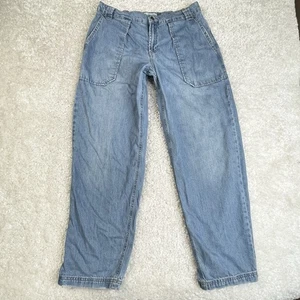 Free People We The Free Low Slung Oversized Jeans boho 90s Casual Maeve Small - Picture 1 of 14