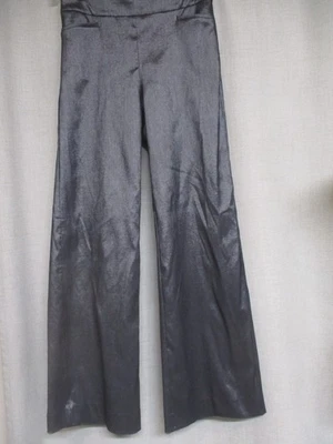 *NUEVO * CHICO'S Pantalones Metálicos TAN ADELGAZANTES Brigitte Pierna Ancha Talla 4 Nuevos con Etiquetas Foto 1 de 4