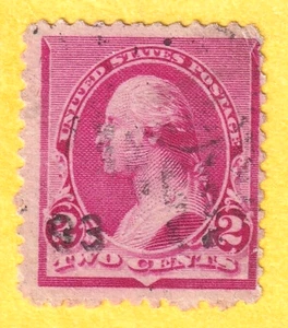 jis36 US STAMP SC# 220 2c 1888 USED 582 - Picture 1 of 2