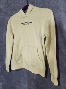 Abercrombie & Fitch New York Kids Hoodie Sweatshirt Size 13/14 Yellow - Picture 1 of 7