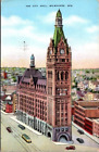 City Hall, Milwaukee, Wisconsin. Pstcard. E.
