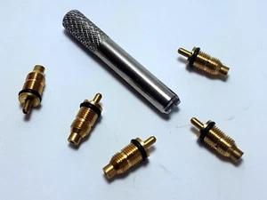 Fünf Accucraft Live Steam M5 Gaseinfüll-/Einlassventile 5 mm + gratis Sonderwerkzeug - Bild 1 von 5