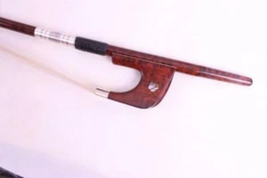Arco de contrabajo de madera de serpiente de 1 pieza 3/4 arco de bajo barroco pelo blanco caballo - Imagen 1 de 12