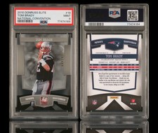 2010 donruss elite #19 tom brady; national convention XXX/499 PSA 9 ☆ POP 10, 2^