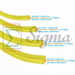 4 Size Petrol Fuel Gas Line Hose Tube For String Trimmer Chainsaw Blower 2 Cycle - Picture 1 of 5