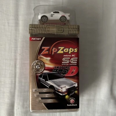 NIB Radio Shack ZIPZAPS Micro RC Mazda RX-7 Special Edition Initial D Rare 2003 - Image 1 of 4