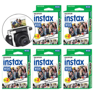 Fujifilm INSTAX WIDE Fuji Instant Film 100 Sheets for Wide 300 Instant Cameras - Image 1 of 2