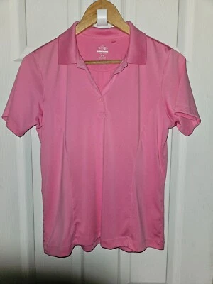 NWOT EP Pro Tour Tech Women's Pink Golf Shirt Top Size Med Polo Golf Comfort - Image 1 of 3