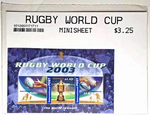 2003 Rugby World Cup Australia bagged Minisheet - MINT - Picture 1 of 1