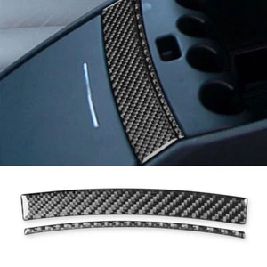 Tira de reposabrazos inferior central interior de fibra de carbono para Chrysler 300 300C 2 piezas - Imagen 1 de 11