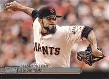 2014 Stadium Club San Francisco Giants Baseball Card #10 Sergio Romo