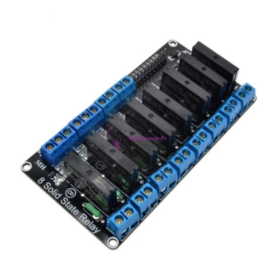 250V 2A 5V 8Ch Low Level Trigger Solid State Relay Module Fuse for Arduino - Photo 1/4