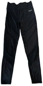 DKNY Sport High-Waist Mesh-Inset Ankle Leggings Girls Size 12 Large Black - Picture 1 of 12