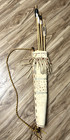 VINTAGE NATIVE AMERICAN BOW AND ARROWs QUIVER Fringed ARROWS