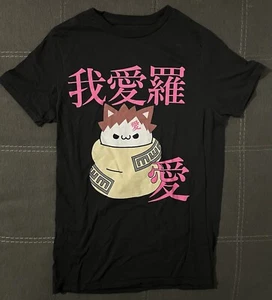 Naruto Shippuden Nyanto! Camiseta The Big Nyaruto Series Gaara Camiseta Pequeña Pequeña Pequeña - Imagen 1 de 4